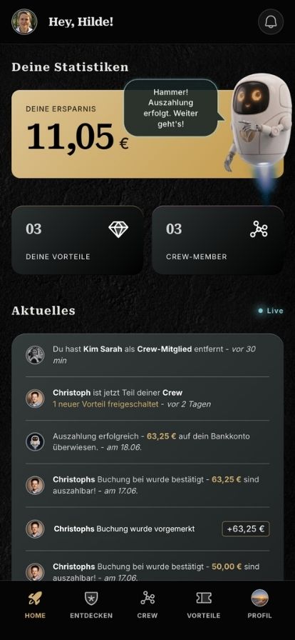 AVOYA App — Home
